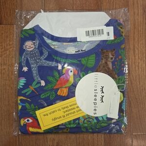 Little Sleepies JUNGLE JAM TREETOP TAILS Two Piece Shorts Pajama Size 3T